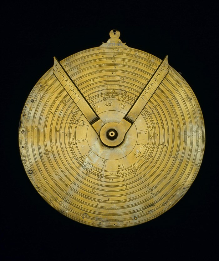 Instrument with circles of proportion by Robert Davenport, Scottish, c1650.