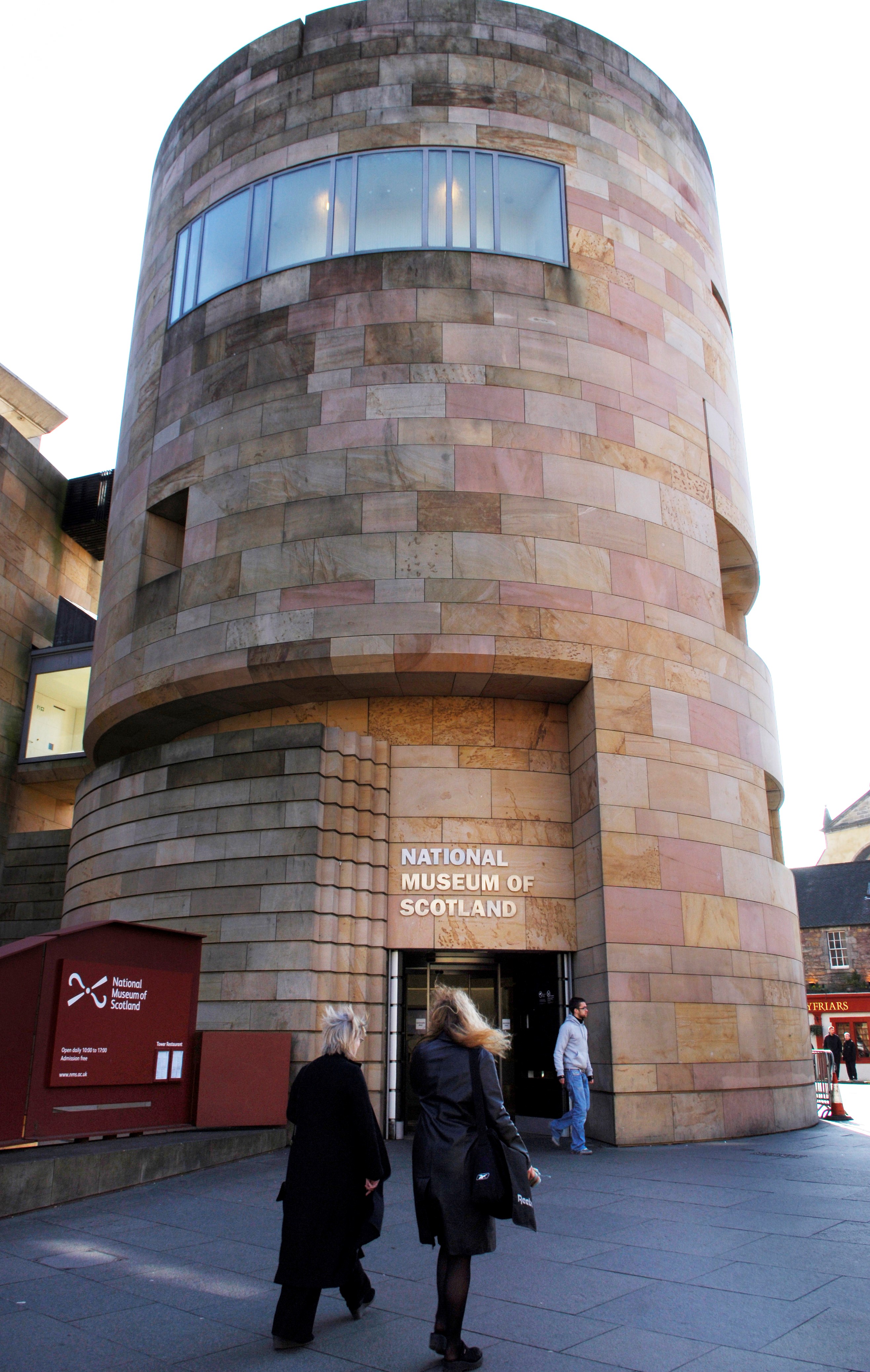 The Tower Entrance of the National Museum of Scotland.