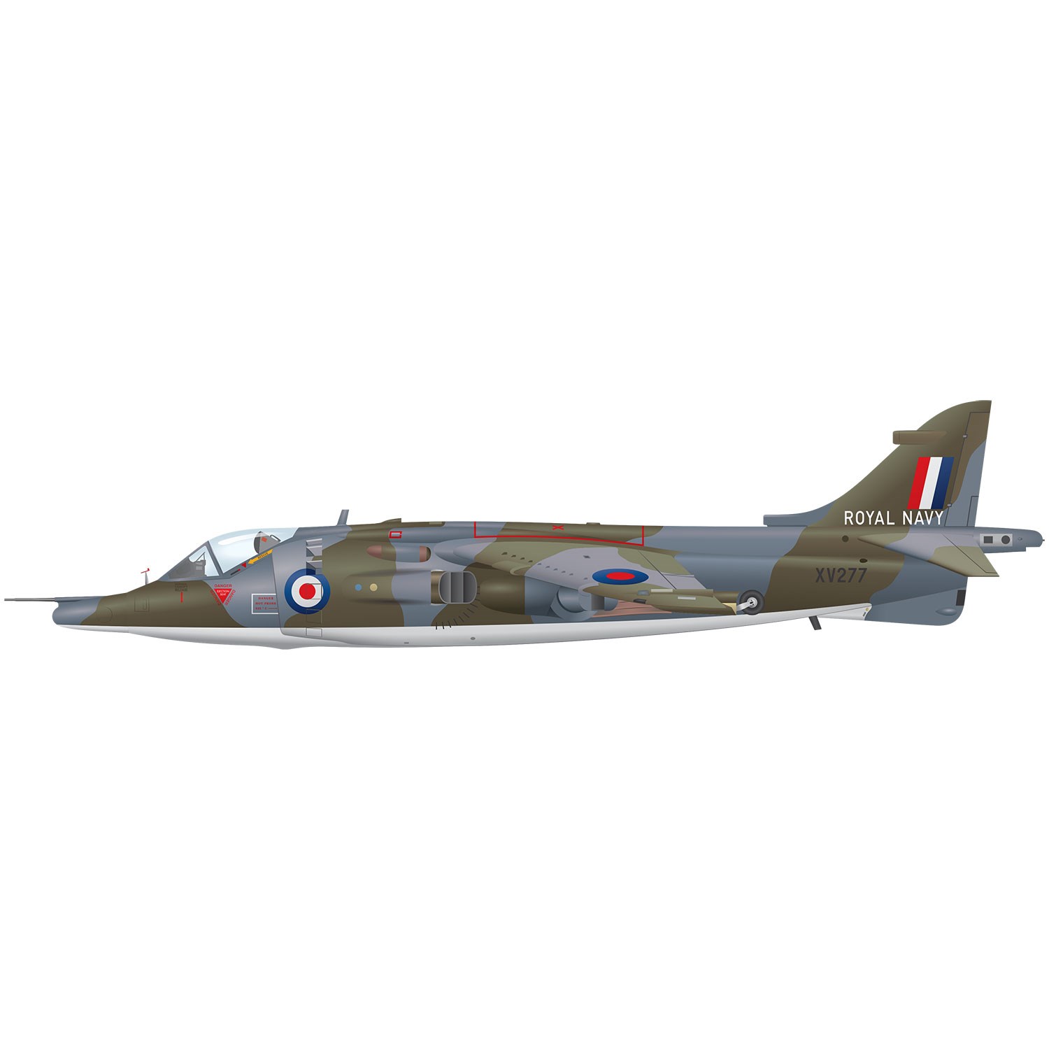 A Hawker Siddeley Harrier combat aircraft. 