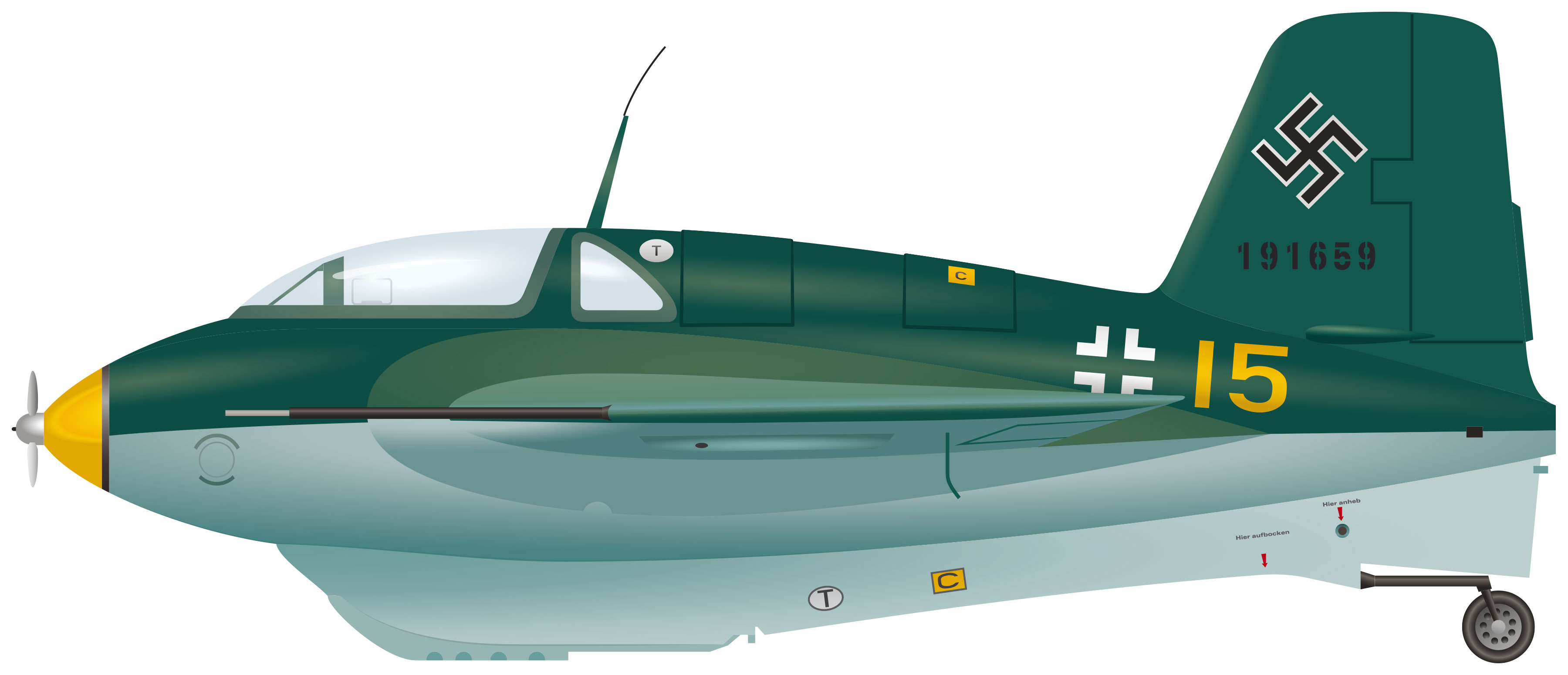 Illustration of the Messerschmitt Komet