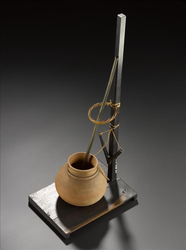 Model of an apparatus for making butter, to a scale of 2 inches to 1 foot: Asia, South Asia, India, Bihar, Patna or Tirhut, 1815-21.