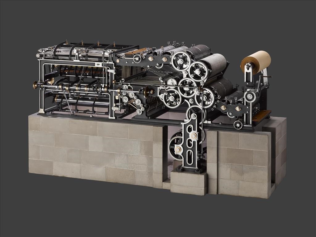 Foster stereo printing press model
