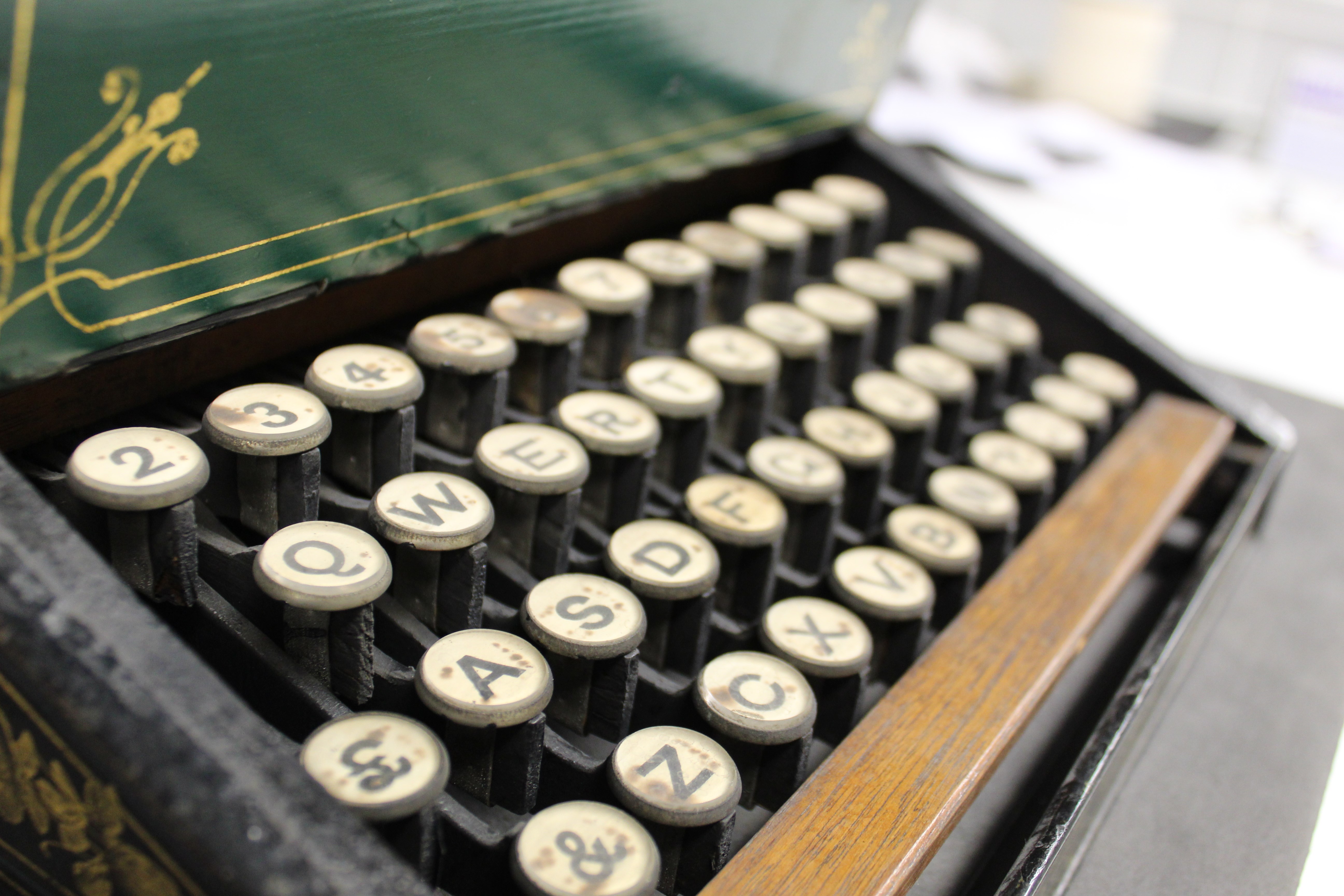 Sholes Glidden Typewriter Keyboard.JPG