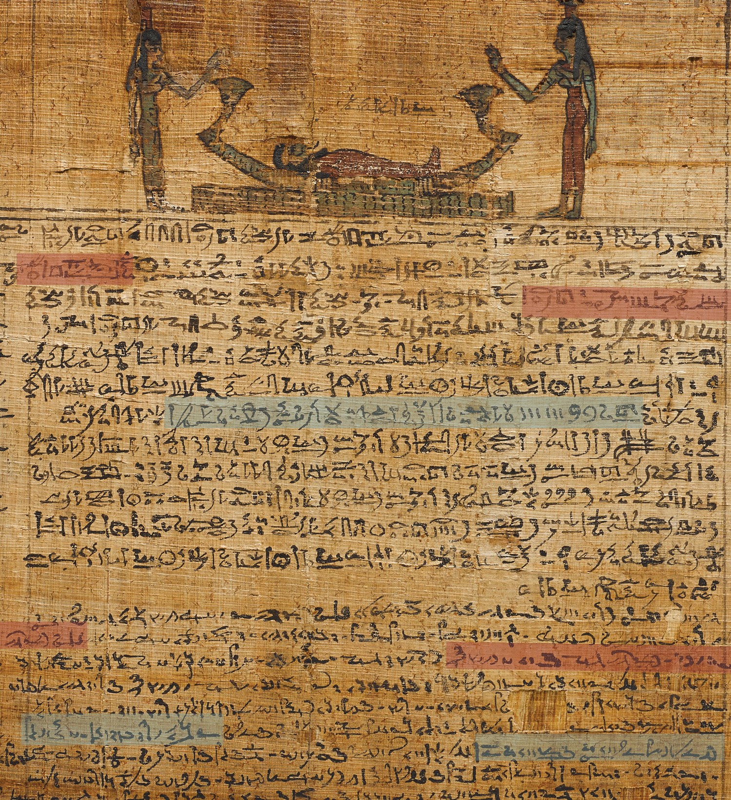 Column 3 of the funerary papyrus of Montsuef, Thebes, Egypt, 9 BC.
