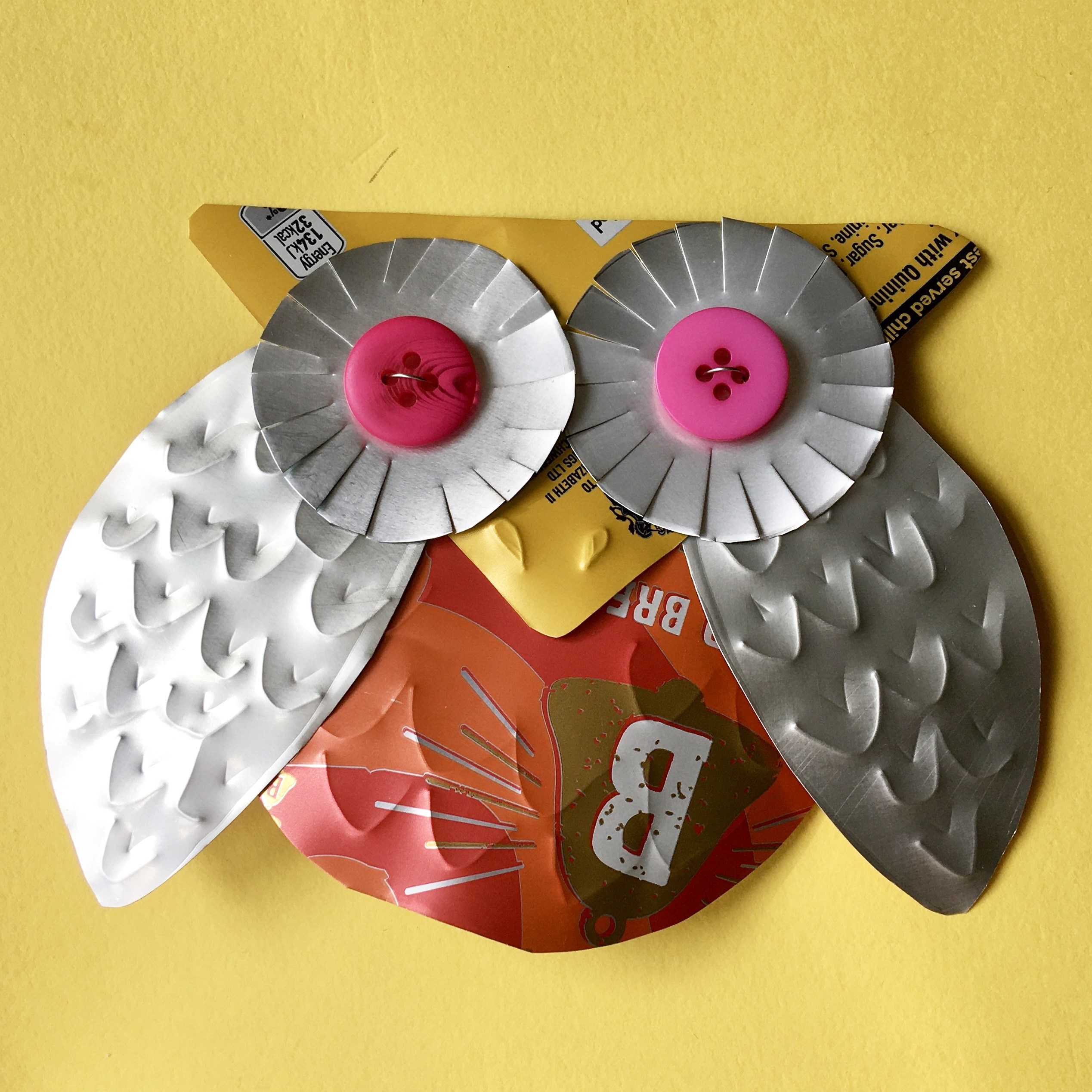Owl Tin Badge