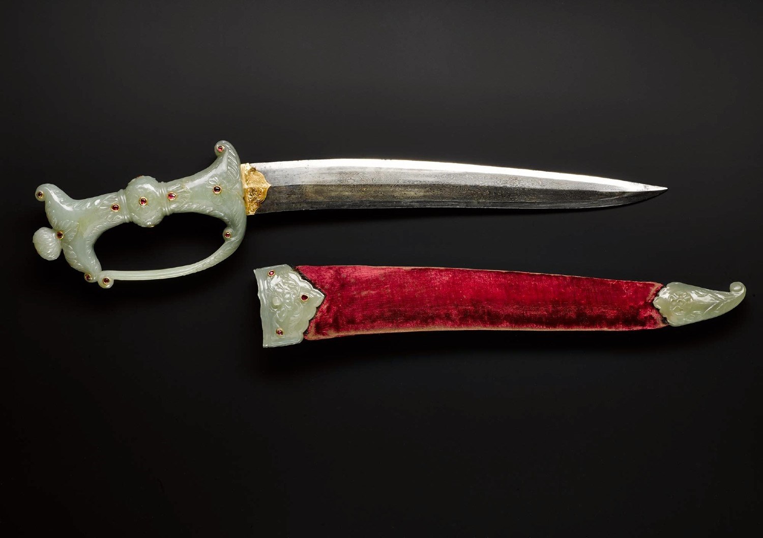 Dagger With Blade Of Damascened Steel India and sheath, C. 1700_Baggage and Belonging_Project Catalogues_landscape_1500x1058