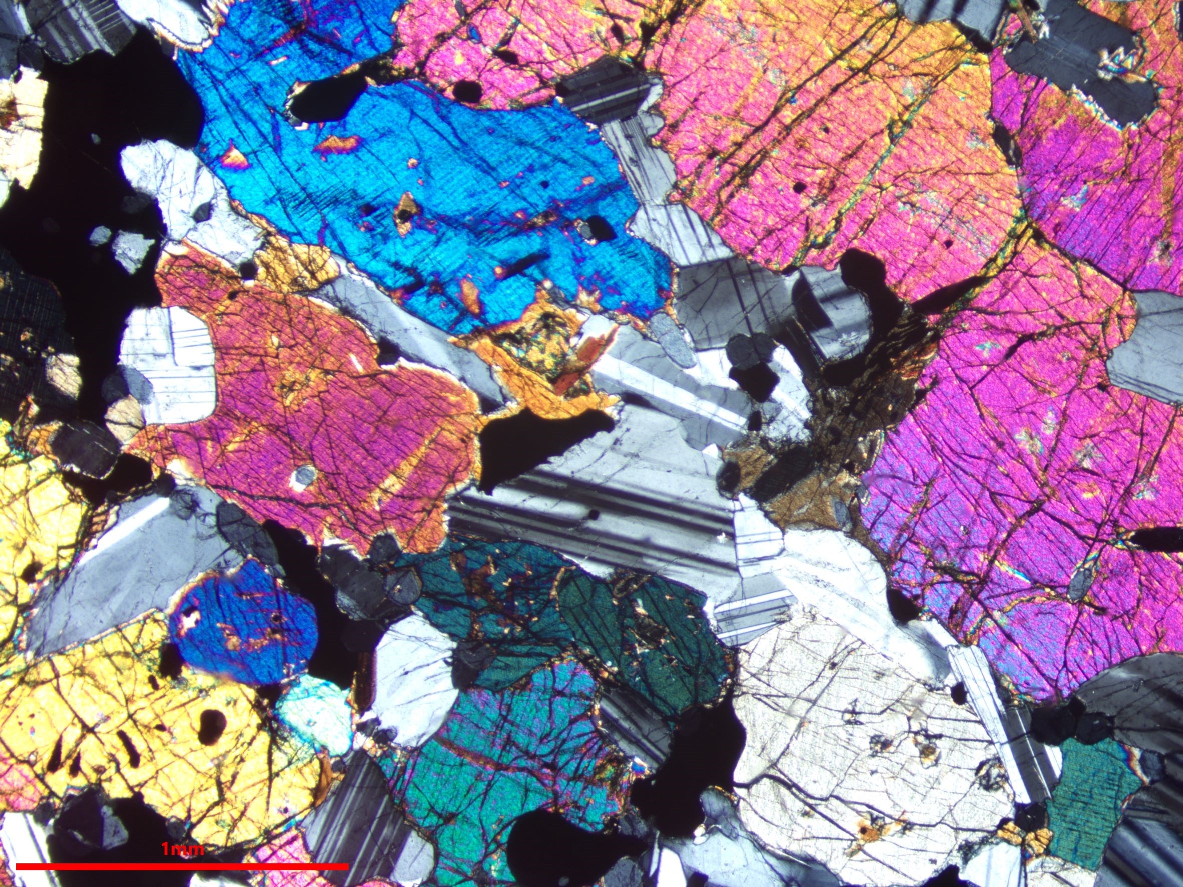 Norite Thin Section