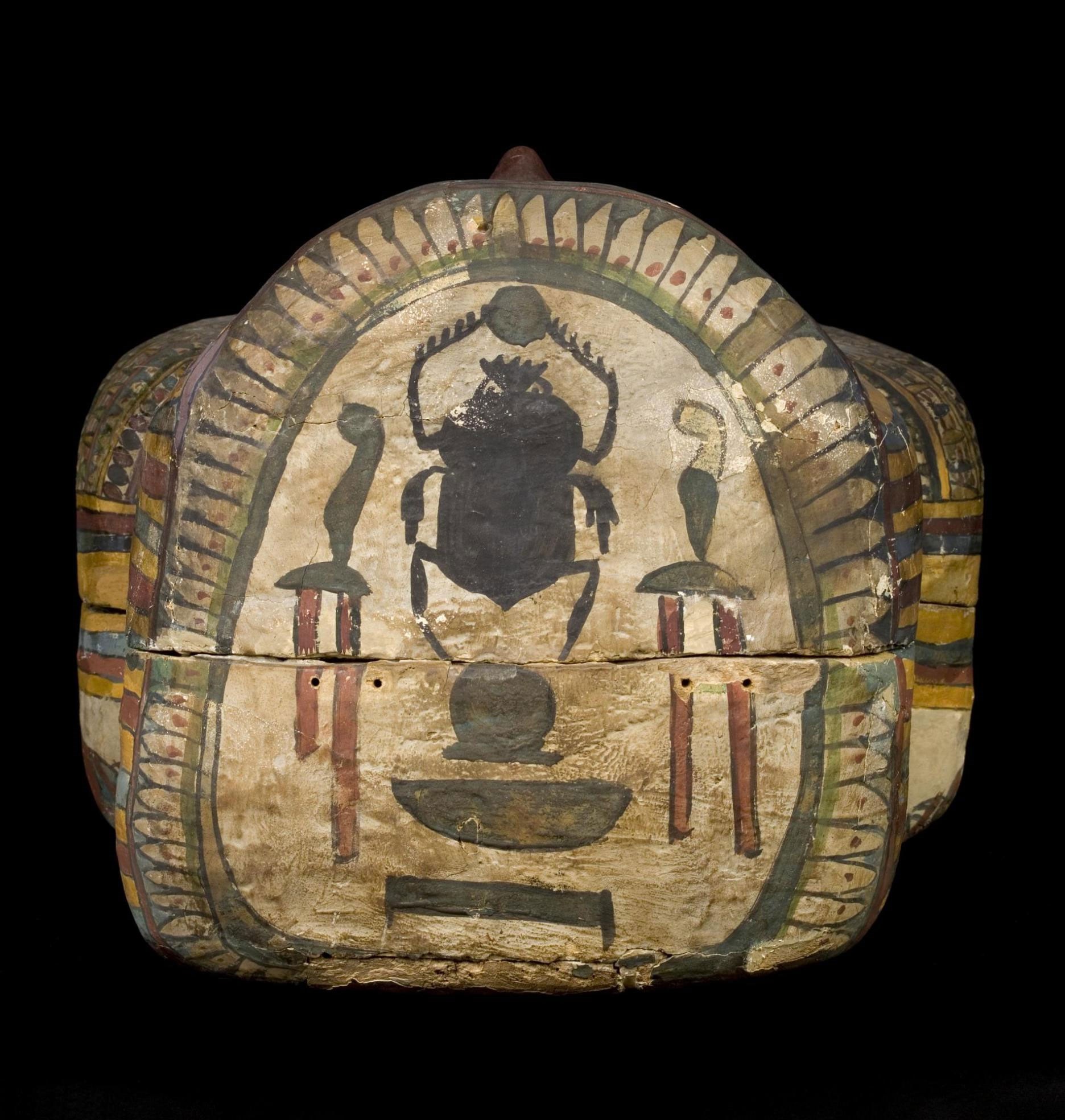 Scarab Beetle On Coffin Of Amenhotepiin