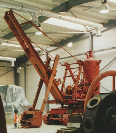 The Ruston excavator in the National Museums Collection Centre
