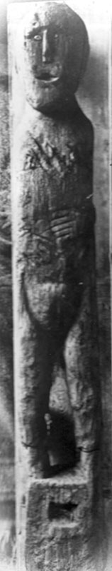 The Ballachulish figure when it was first discovered
