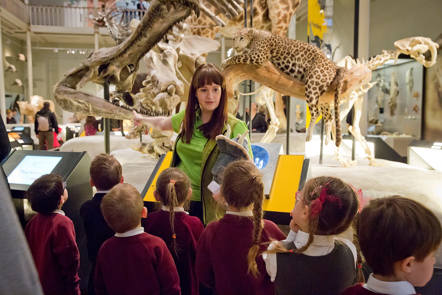2015 Geraldine (lime green) and pupils in Animal world