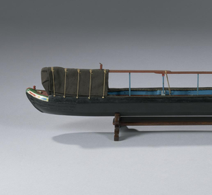 Boat / barge, canal, horse drawn / model