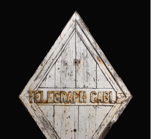 Telegraph cable sign
