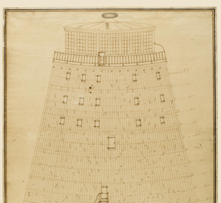 Lighthouse, Eddystone, second / drawing, elevation