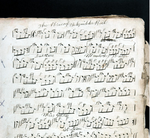Manuscript music book