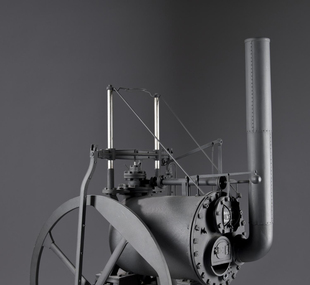 Steam engine, high pressure, Trevithick / model
