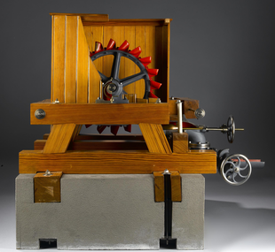 Waterwheel, Pelton / section / model