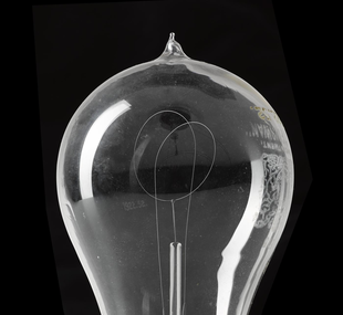 Electric lamp, incandescent, carbon filament