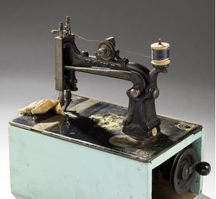 Hand operated sewing machine