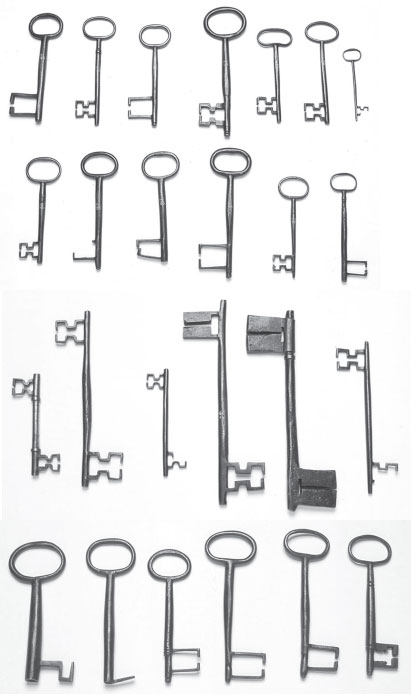 Keys and lock picks belonging to Deacon Brodie