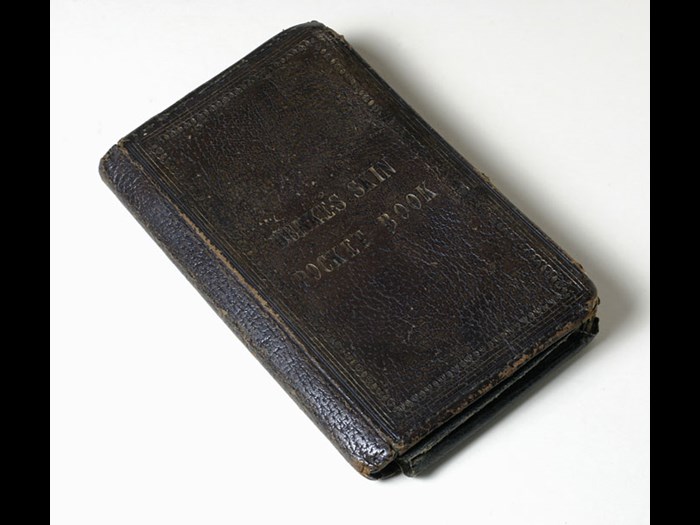 After Burke’s death, a brisk trade in grisly souvenirs began. This book is allegedly made from his skin, following the public dissection of his body after he was hanged. © Surgeons’ Hall Museums at The Royal College of Surgeons of Edinburgh.