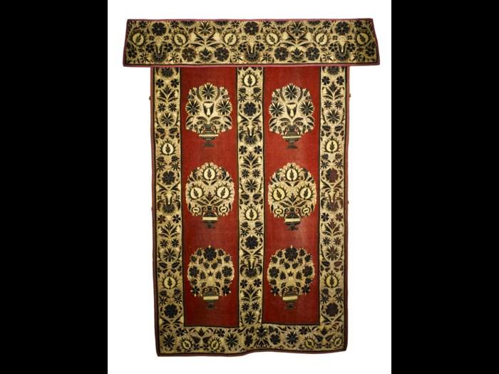 This rich wallhanging was once thought to have been stitched by Mary, Queen of Scots but was found to be the work of professional embroiderers. You can see it in the Kingdom of the Scots gallery.