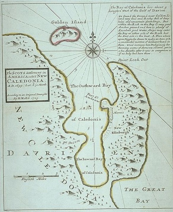 Map New Caledonia in Darien