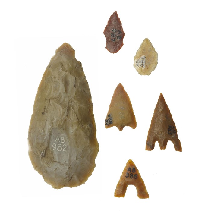 Flint arrowheads