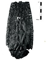 Side fragment from Loch Glashan crannog © Society of Antiq