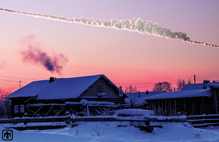 3D simulation of the Chelyabinsk meteor explosion by Mark Boslough