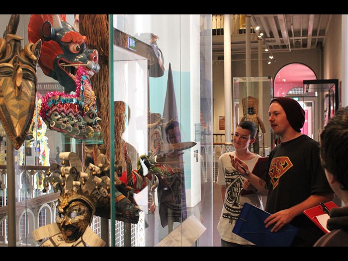 We create our own tours of the museum based on our own interests.