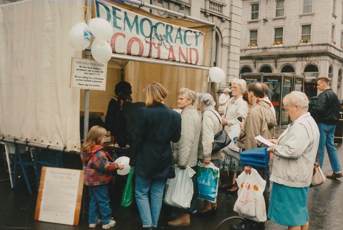The Democracy for Scotland tent
