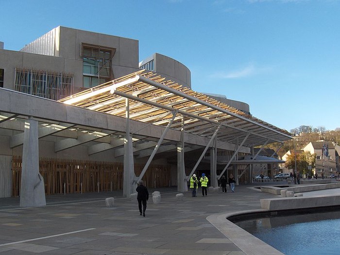 The new Scottish Parliament building