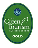Scotland Green Tourism Business Scheme Gold badge