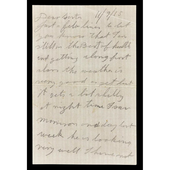 Letter sent by George Buchanan to his sister