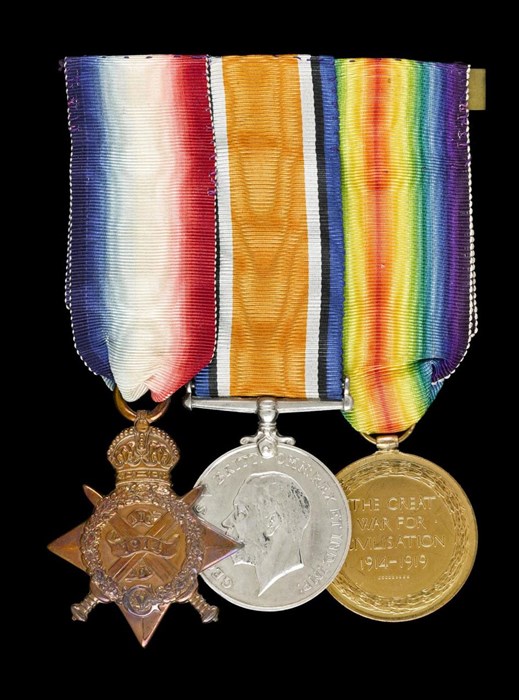 Harry Hubbard's service medals