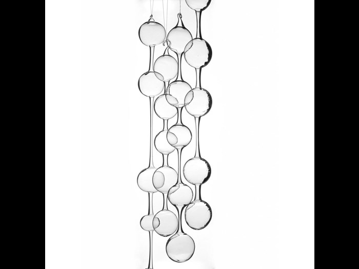 'Ateenan aamu'  ('Morning in Athens'), set of four hanging glass objects designed by Kaj Franck for Nuutajärvi Notsjö, Finland, c. 1954
