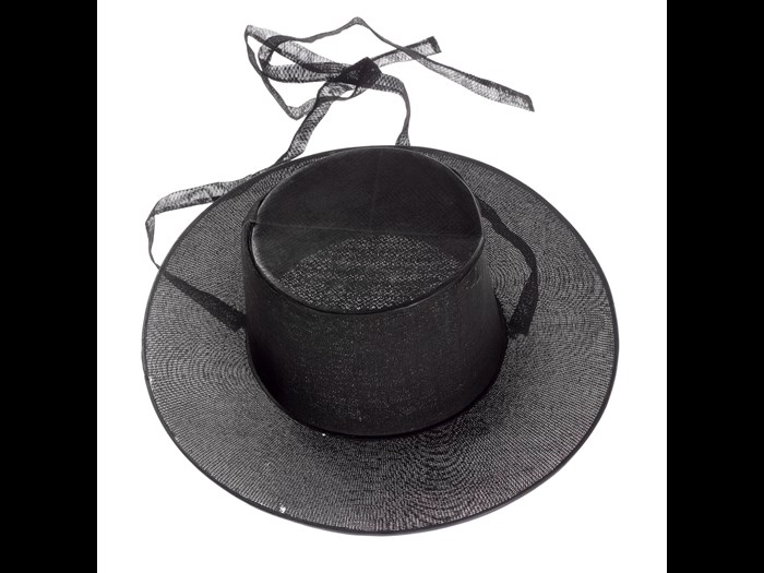 Gentleman's brimmed hat, or heukrip, made of horsehair, cane and black lacquer: Korea, 1870–1880.