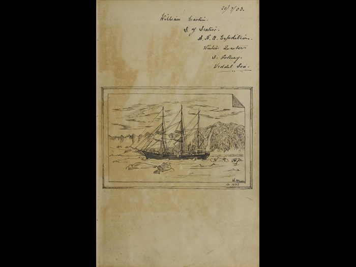 Sketchbook of William Martin, Scottish National Antarctic Expedition 1903.