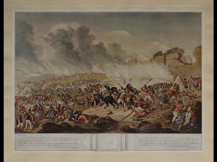 The Battle of Alexandria, 21 March 1801, from Prints of British military operations 1066-1868.