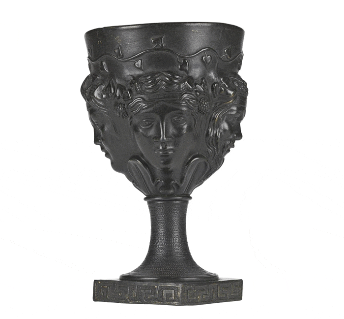 In 1790s Delftfield began producing black ware known as 'Egyptian Black'. This piece is exceptionally rare as it is one of only two known marked pieces made by the pottery.