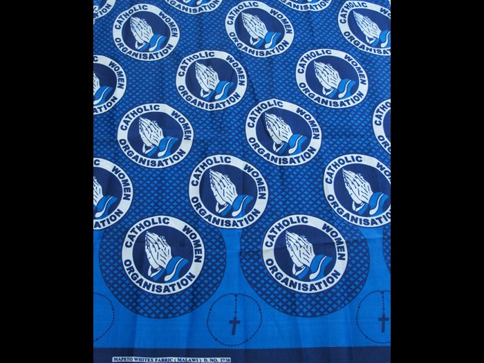 Cotton cloth commissioned by the Catholic Women Organisation in Malawi: Africa, Southern Africa, Malawi, 2014.