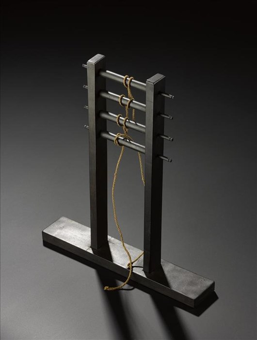 Model of a machine for making rope, to a scale of 4 inches to 1 foot: Asia, South Asia, India, Bihar, Patna, 1815-21.