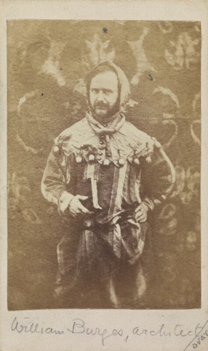 William Burges, by Unknown photographer, albumen print, 1860s NPG P231 © National Portrait Gallery, London.