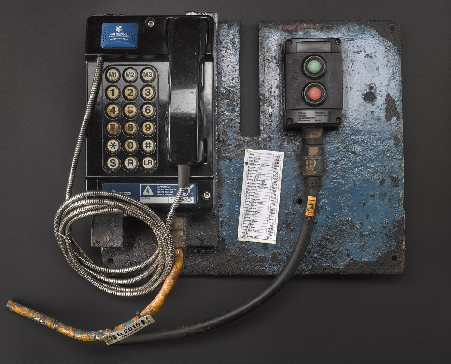 Driller’s telephone, Used on the Murchison platform, United Kingdom, c.1979