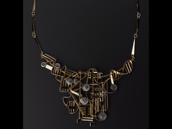 18ct gold and white gold necklace by Claës Giertta, Sweden, 1966 © Claës Giertta