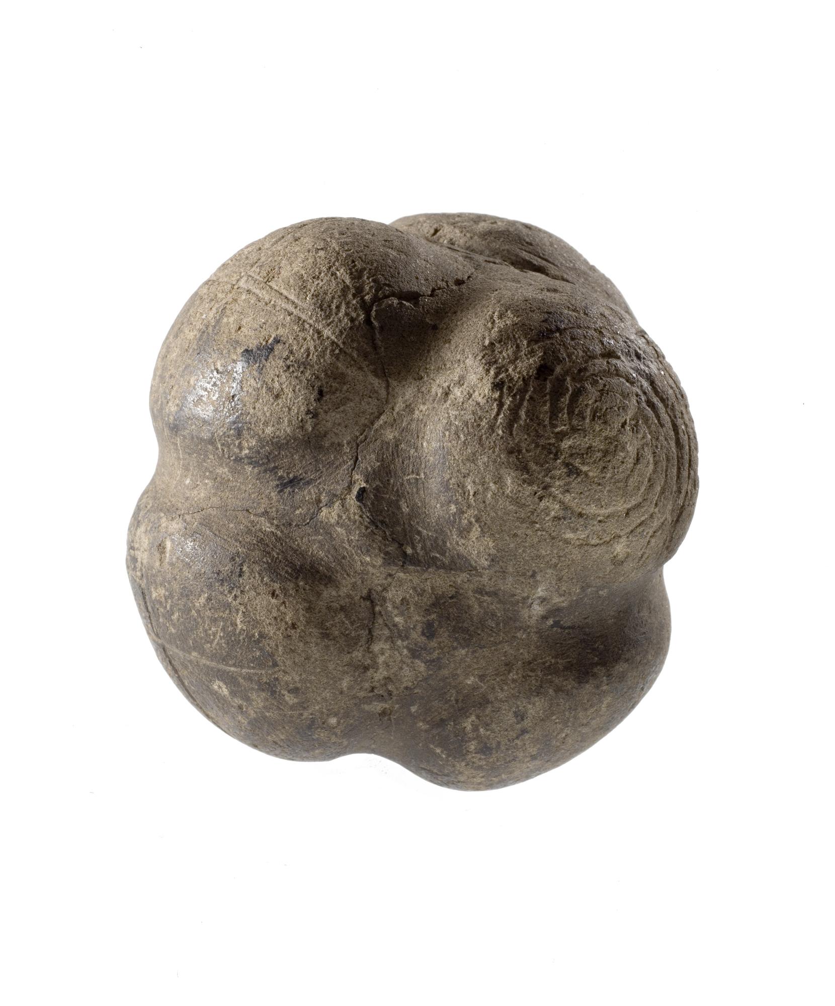 Carved stone ball, original findspot unknown, around 3000 BC.