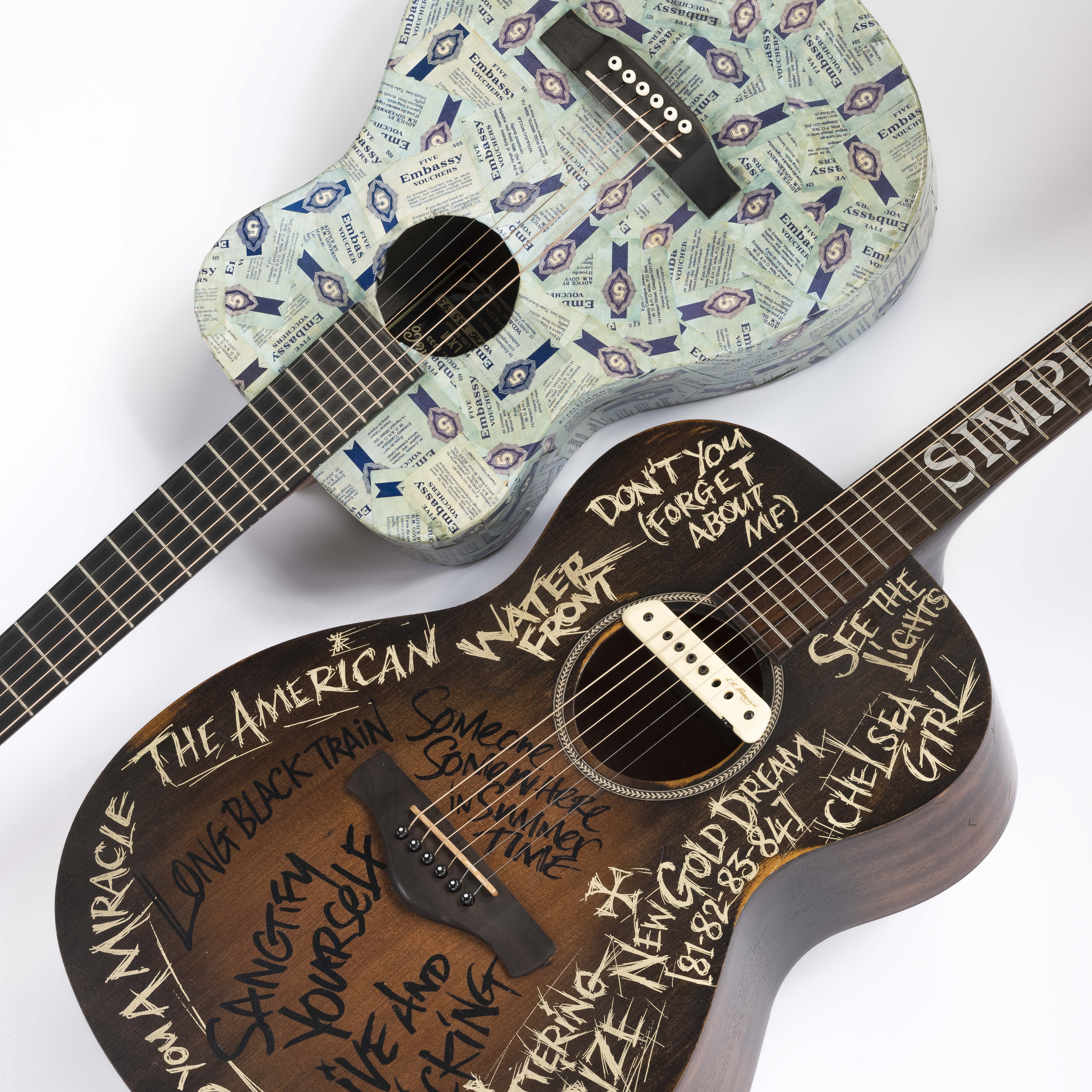 Simple Minds guitars on loan from Simple Minds.jpg