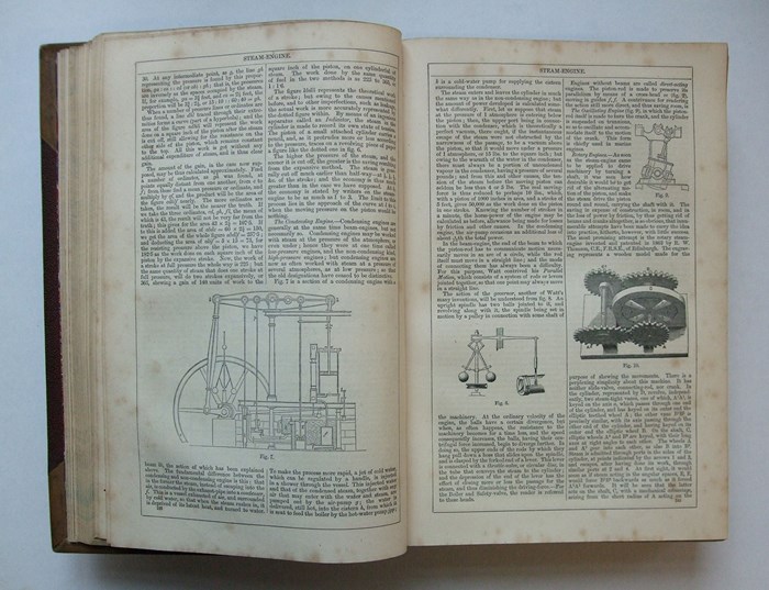 To further increase understanding of the text, the encyclopaedia was beautifully illustrated with over 4,000 images.   Above: A page from the first edition of Chambers's Encyclopaedia showing different sizes of illustration.  It is these blocks which are now in the National Museums collection. Chambers’s Encyclopaedia New Edition Chambers’s Encyclopaedia was a great success – but time does not stand still, and twenty years on, it was revised and updated by a new editor and published in ten volumes between 1888 and 1992 as Chambers's Encyclopaedia New Edition.