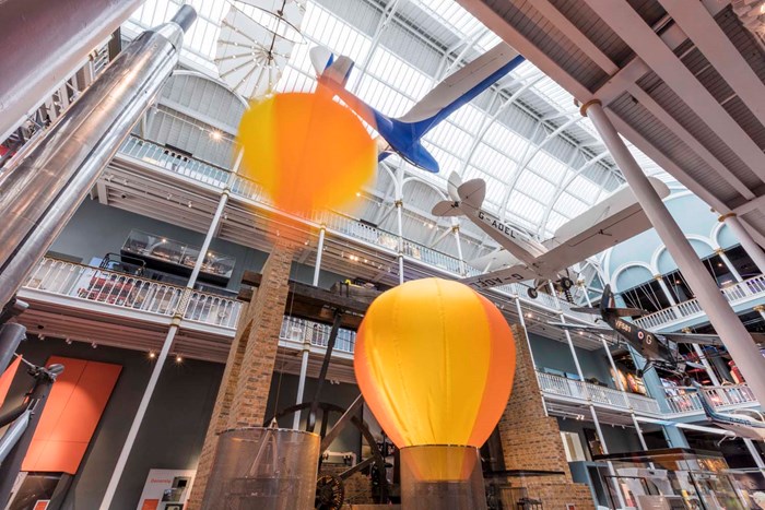 Air balloons in the museum.